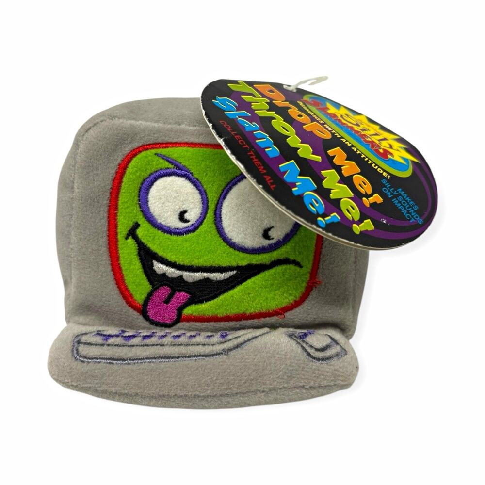 Vintage 90s Silly Slammers #24 Computer Electronic Bean Bag WORKS w/ Tag